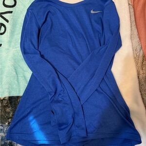 Nike Women's Royal Blue Long Sleeve Tee
